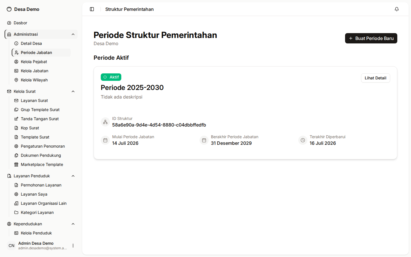 Halaman Periode Jabatan